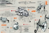 FOTOTAPET STAR WARS BLUEPRINTS - FOTOTAPET STAR WARS BLUEPRINTS