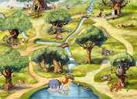 FOTOTAPET COPII WINNIE THE POOH - PADURE - FOTOTAPET COPII WINNIE THE POOH - PADURE