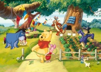FOTOTAPET COPII WINNIE THE POOH - ANIVERSARE IN PADURE - FOTOTAPET COPII WINNIE THE POOH - ANIVERSARE IN PADURE
