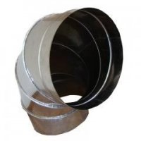 COT COS FUM NEIZOLAT DIAMETRU 100 MM AIVA - COT COS FUM NEIZOLAT DIAMETRU 100 MM AIVA
