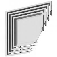 DIFUZOR LINIAR DE PLAFON LCD1 595X595 - DIFUZOR LINIAR DE PLAFON LCD1 595X595