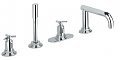 BATERIE MONOCOMANDA PENTRU MONTAJ PE CADA CU 4 ORIFICII  ATRIO - GROHE - BATERIE MONOCOMANDA PENTRU MONTAJ PE CADA CU 4 ORIFICII  ATRIO - GROHE