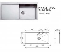 CHIUVETA INCORPORABILA FRANKE PLANAR ZERO PPX 611 - CHIUVETA INCORPORABILA FRANKE PLANAR ZERO PPX 611