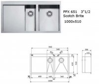 CHIUVETA INCORPORABILA FRANKE PLANAR ZERO PPX 651 - CHIUVETA INCORPORABILA FRANKE PLANAR ZERO PPX 651