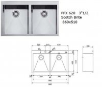 CHIUVETA INCORPORABILA FRANKE PLANAR ZERO PPX 620 - CHIUVETA INCORPORABILA FRANKE PLANAR ZERO PPX 620