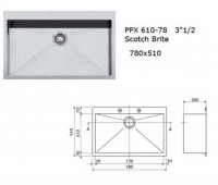 CHIUVETA INCORP FRANKE PLANAR ZERO PPX 610-78 - CHIUVETA INCORP FRANKE PLANAR ZERO PPX 610-78