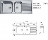 CHIUVETA INCORPORABILA FRANKE COLUMBUS CBX 621 - CHIUVETA INCORPORABILA FRANKE COLUMBUS CBX 621