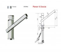 BATERIE DE BUCATARIE FRANKE PLANAR 8 DOCCIA - BATERIE DE BUCATARIE FRANKE PLANAR 8 DOCCIA