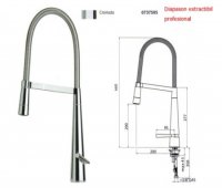 BATERIE FRANKE DIAPASON EXTRACTIBIL PROFESIONAL - BATERIE FRANKE DIAPASON EXTRACTIBIL PROFESIONAL