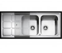 CHIUVETA INOX TEKA CUADRO 2B 1D - CHIUVETA INOX TEKA CUADRO 2B 1D