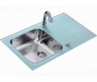 CHIUVETA INOX TEKA GLASS SINK COMBI 50 B - CHIUVETA INOX TEKA GLASS SINK COMBI 50 B