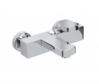 BATERIE DE BAIE ALBA CHROME PENTRU CADA SI DUS - BATERIE DE BAIE ALBA CHROME PENTRU CADA SI DUS