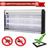 INSECTOKILL M40 - DISTRUGATOR DE INSECTE CU LAMPI UV IDEAL PENTRU COMBATEREA MUSTELOR SI TANTARILOR IN LOCUINTE, BIROURI, DEPOZITE, FABRICI - INSECTOKILL M40 - DISTRUGATOR DE INSECTE CU LAMPI UV IDEAL PENTRU COMBATEREA MUSTELOR SI TANTARILOR IN LOCUINTE, BIROURI, DEPOZITE, FABRICI