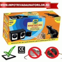 DUAL RODENT RAUS ( 400 M2 ) - APARAT CU ULTRASUNETE EFICIENT IN ALUNGAREA SOARECILOR SI SOBOLANILOR - DUAL RODENT RAUS ( 400 M2 ) - APARAT CU ULTRASUNETE EFICIENT IN ALUNGAREA SOARECILOR SI SOBOLANILOR