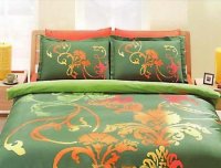 LENJERIE PAT BUMBAC SATINAT TAC - ORIONS VERDE - 6 PIESE - LENJERIE PAT BUMBAC SATINAT TAC - ORIONS VERDE - 6 PIESE