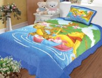 CUVERTURA MATLASATA SI FATA DE PERNA COPII - WINNIE THE POOH - CUVERTURA MATLASATA SI FATA DE PERNA COPII - WINNIE THE POOH