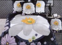 SET CUVERTURA SI DOUA FETE DE PERNA WHITE FLOWER - SET CUVERTURA SI DOUA FETE DE PERNA WHITE FLOWER
