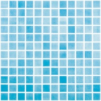 MOZAIC ALBASTRU NIEBLA AZUL TURQUESA 25X25 MM - MOZAIC ALBASTRU NIEBLA AZUL TURQUESA 25X25 MM