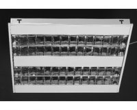 CORP INCASTRAT PENTRU ILUMINATUL FLUORESCENT - IVORY - 4X24W, 600X600, OPTICA DKL16, ELECTRONIC, IP20 - CORP INCASTRAT PENTRU ILUMINATUL FLUORESCENT - IVORY - 4X24W, 600X600, OPTICA DKL16, ELECTRONIC, IP20