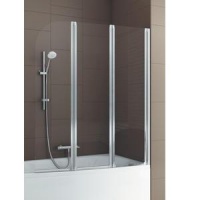 PARAVAN CADA 1025X1400 PROFIL ALB, STICLA TRANSPARENTA MODERN 3 - PARAVAN CADA 1025X1400 PROFIL ALB, STICLA TRANSPARENTA MODERN 3