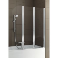 PARAVAN CADA 1050X1400 PROFIL CROM MAT, STICLA TRANSPARENTA MODERN 3 - PARAVAN CADA 1050X1400 PROFIL CROM MAT, STICLA TRANSPARENTA MODERN 3