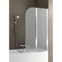 PARAVAN CADA 81X140 PROFIL CROM, STICLA SATINATA MODERN 2 - PARAVAN CADA 81X140 PROFIL CROM, STICLA SATINATA MODERN 2