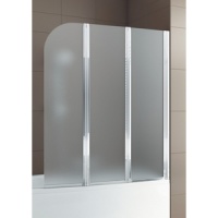 PARAVAN CADA 1050X1400 PROFIL CROM, STICLA SATINATA MODERN 3 - PARAVAN CADA 1050X1400 PROFIL CROM, STICLA SATINATA MODERN 3