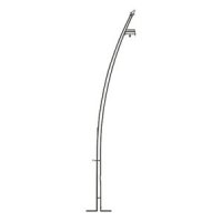 STALP ILUMINAT ARHITECTURAL CURBAT 5.9M - STALP ILUMINAT ARHITECTURAL CURBAT 5.9M