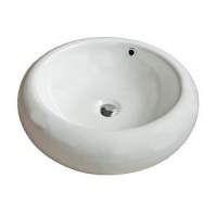 LAVOAR PE BLAT DE BAIE 50 X 50 CM ROTUND DELMARE - LAVOAR PE BLAT DE BAIE 50 X 50 CM ROTUND DELMARE