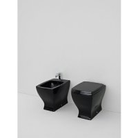 VAS WC CU MONTAJ PE PARDOSEALA JAZZ NEGRU - VAS WC CU MONTAJ PE PARDOSEALA JAZZ NEGRU