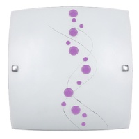 PLAFONIERA RUBY LILAC E27 MAX 60W - PLAFONIERA RUBY LILAC E27 MAX 60W