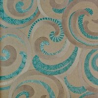 TAPET GEOMETRIC IDEEA SHELLS TURQUOISE - TAPET GEOMETRIC IDEEA SHELLS TURQUOISE