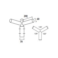BRAT DREPT TRIPLU 200MM - BRAT DREPT TRIPLU 200MM
