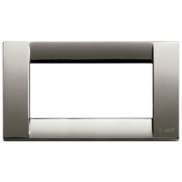 RAMA ORNAMENT CLASSICA 4 MODULE NEGRU CROM VIMAR IDEA - RAMA ORNAMENT CLASSICA 4 MODULE NEGRU CROM VIMAR IDEA
