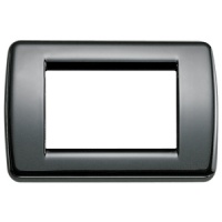 RAMA ORNAMENT RONDO 3 MODULE NEGRU VIMAR IDEA - RAMA ORNAMENT RONDO 3 MODULE NEGRU VIMAR IDEA
