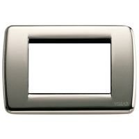 RAMA ORNAMENT RONDO 3 MODULE NEGRU CROM VIMAR IDEA - RAMA ORNAMENT RONDO 3 MODULE NEGRU CROM VIMAR IDEA