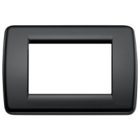 RAMA ORNAMENT RONDO 3 MODULE NEGRU VIMAR IDEA - RAMA ORNAMENT RONDO 3 MODULE NEGRU VIMAR IDEA