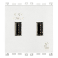 ALIMENTATOR USB 5V 2.1A 2 MODULE VIMAR ARKE - ALIMENTATOR USB 5V 2.1A 2 MODULE VIMAR ARKE