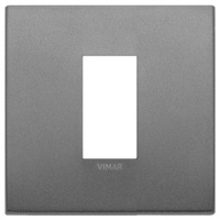 RAMA ORNAMENT 1 MODUL METAL MATT SLATE VIMAR ARKE - RAMA ORNAMENT 1 MODUL METAL MATT SLATE VIMAR ARKE