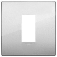 RAMA ORNAMENT 1 MODUL METAL SILVER VIMAR ARKE - RAMA ORNAMENT 1 MODUL METAL SILVER VIMAR ARKE