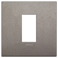 RAMA ORNAMENT 1 MODUL METAL MATT TITANIUM VIMAR ARKE - RAMA ORNAMENT 1 MODUL METAL MATT TITANIUM VIMAR ARKE