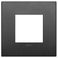 RAMA ORNAMENT 2 MODULE METAL MATT GRAPHITE VIMAR ARKE - RAMA ORNAMENT 2 MODULE METAL MATT GRAPHITE VIMAR ARKE