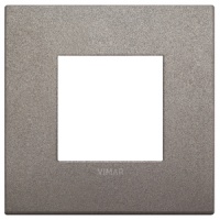 RAMA ORNAMENT 2 MODULE METAL MATT TITANIUM VIMAR ARKE - RAMA ORNAMENT 2 MODULE METAL MATT TITANIUM VIMAR ARKE