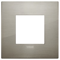 RAMA ORNAMENT 2 MODULE METAL BRUSHED INOX VIMAR ARKE - RAMA ORNAMENT 2 MODULE METAL BRUSHED INOX VIMAR ARKE