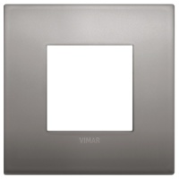 RAMA ORNAMENT 2 MODULE METAL BLACK NICKEL VIMAR ARKE - RAMA ORNAMENT 2 MODULE METAL BLACK NICKEL VIMAR ARKE