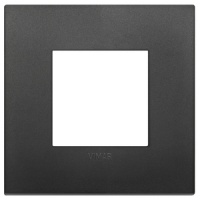 RAMA ORNAMENT 2 MODULE TECHNOPOLYMER BLACK VIMAR ARKE - RAMA ORNAMENT 2 MODULE TECHNOPOLYMER BLACK VIMAR ARKE