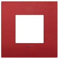 RAMA ORNAMENT 2 MODULE TECHNOPOLYMER MATT RED VIMAR ARKE - RAMA ORNAMENT 2 MODULE TECHNOPOLYMER MATT RED VIMAR ARKE