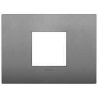 RAMA ORNAMENT 2 MODULE CENTRALE METAL MATT SLATE VIMAR ARKE - RAMA ORNAMENT 2 MODULE CENTRALE METAL MATT SLATE VIMAR ARKE