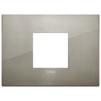 RAMA ORNAMENT 2 MODULE CENTRALE METAL BRUSHED INOX VIMAR ARKE - RAMA ORNAMENT 2 MODULE CENTRALE METAL BRUSHED INOX VIMAR ARKE