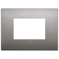 RAMA ORNAMENT 3 MODULE METAL BLACK NICKEL VIMAR ARKE - RAMA ORNAMENT 3 MODULE METAL BLACK NICKEL VIMAR ARKE